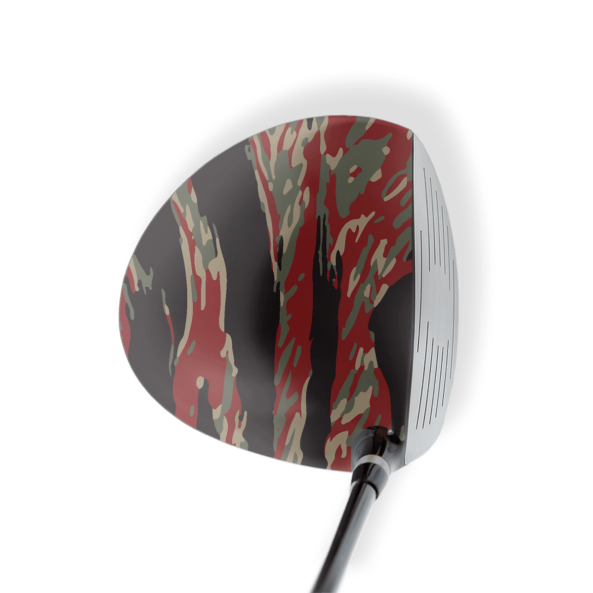 Driver Left Handed Vietnam Tiger Stripe Militant Red Vinyl Wrap Skin