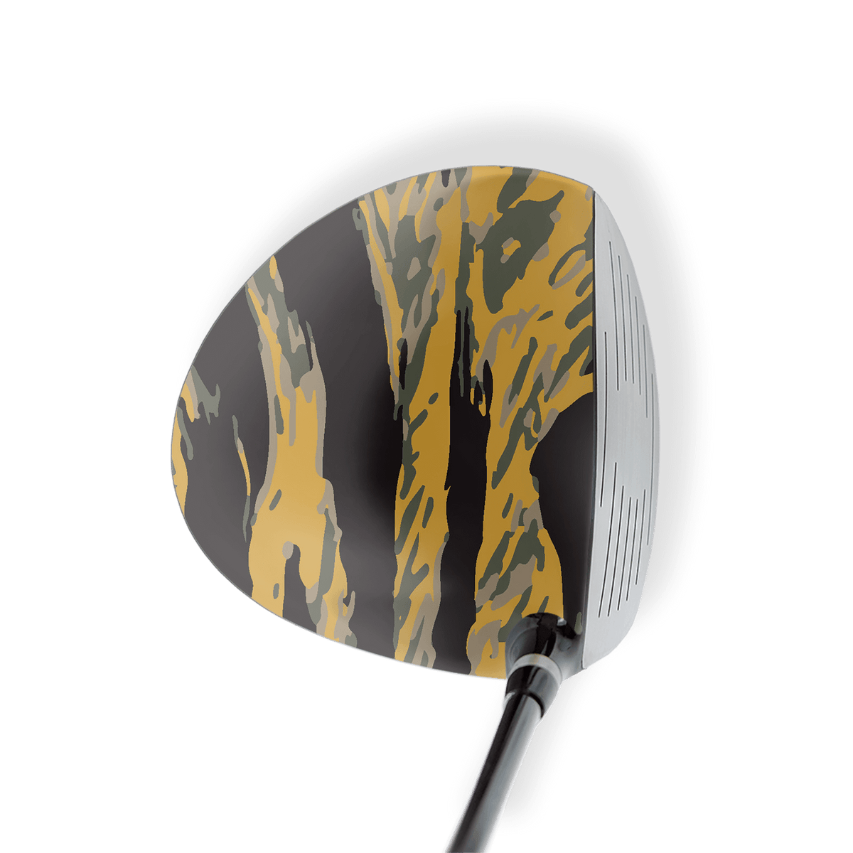 Driver Left Handed Vietnam Tiger Stripe Militant Yellow Vinyl Wrap Skin