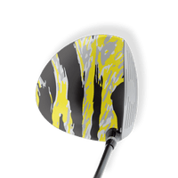 Driver Left Handed Vietnam Tiger Stripe Yellow Tiger Vinyl Wrap Skin