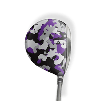 Fairway Wood / Hybrid Left Handed Cumulus Purple Tiger Vinyl Wrap Skin