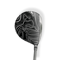 Fairway Wood / Hybrid Left Handed Damascus Black Vinyl Wrap Skin