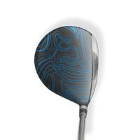 Fairway Wood / Hybrid Left Handed Damascus Blue Vinyl Wrap Skin