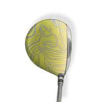Fairway Wood / Hybrid Left Handed Damascus Carnival Vinyl Wrap Skin