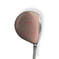 Fairway Wood / Hybrid Left Handed Damascus Fiesta Vinyl Wrap Skin