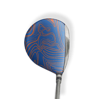 Fairway Wood / Hybrid Left Handed Damascus Fire And Ice Vinyl Wrap Skin