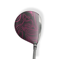 Fairway Wood / Hybrid Left Handed Damascus Magenta Vinyl Wrap Skin