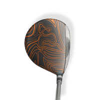 Fairway Wood / Hybrid Left Handed Damascus Orange Vinyl Wrap Skin