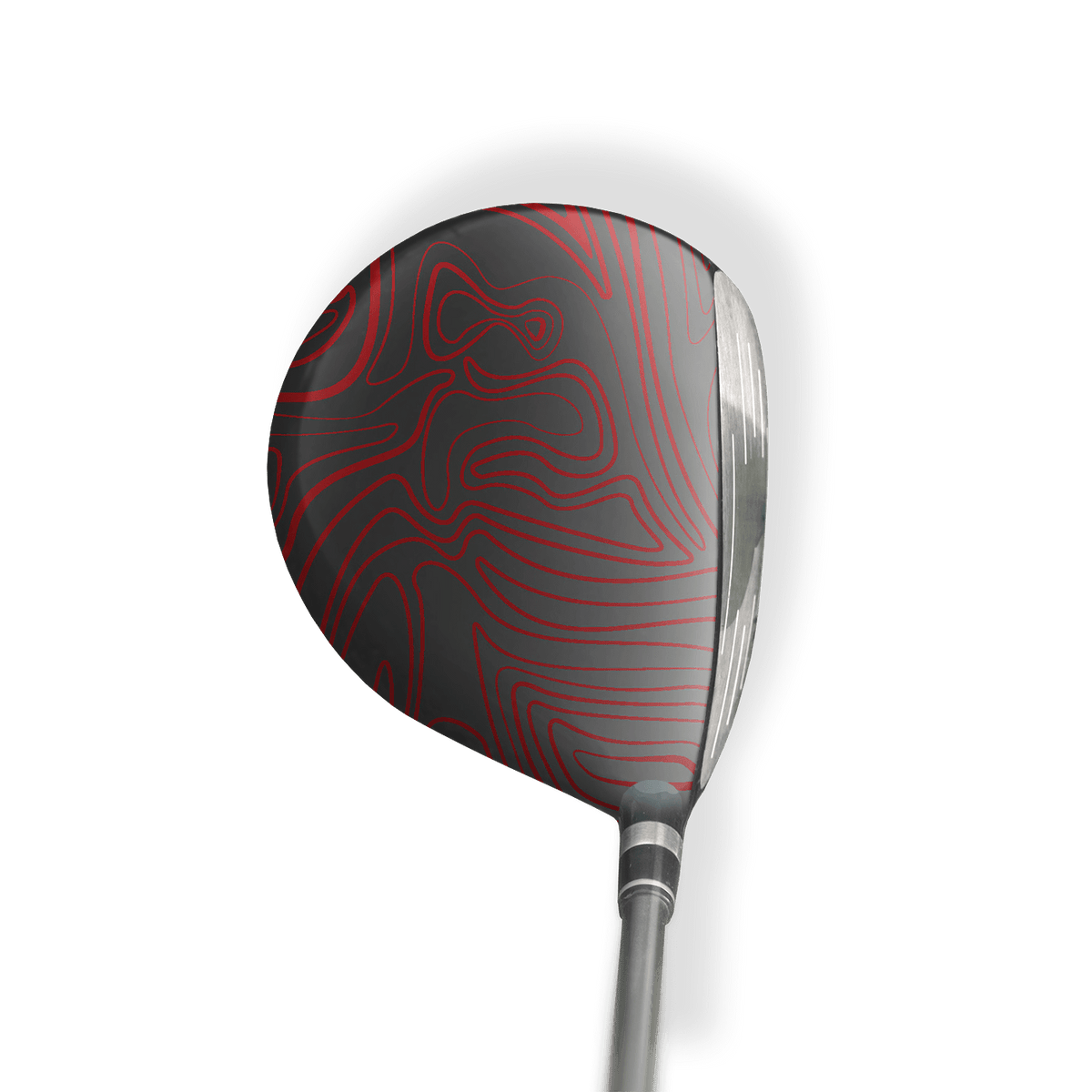 Fairway Wood / Hybrid Left Handed Damascus Red Vinyl Wrap Skin