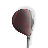 Fairway Wood / Hybrid Left Handed Damascus Red Vinyl Wrap Skin