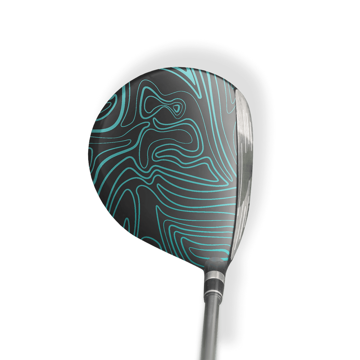 Fairway Wood / Hybrid Left Handed Damascus Tiffany Blue Vinyl Wrap Skin