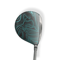 Fairway Wood / Hybrid Left Handed Damascus Tiffany Blue Vinyl Wrap Skin