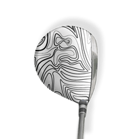 Fairway Wood / Hybrid Left Handed Damascus White Vinyl Wrap Skin