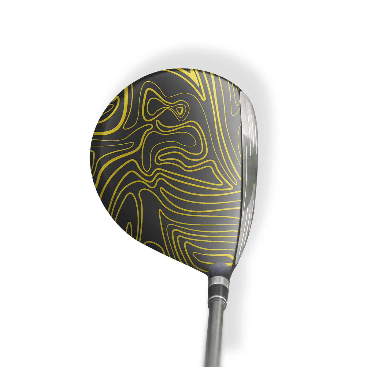Fairway Wood / Hybrid Left Handed Damascus Yellow Vinyl Wrap Skin