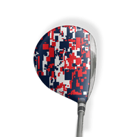 Fairway Wood / Hybrid Left Handed Digital America Vinyl Wrap Skin