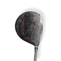 Fairway Wood / Hybrid Left Handed Digital Blue Copper Vinyl Wrap Skin