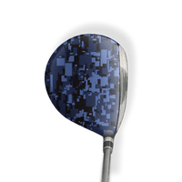 Fairway Wood / Hybrid Left Handed Digital Blue Midnight Vinyl Wrap Skin