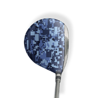 Fairway Wood / Hybrid Left Handed Digital Blue Urban Night Vinyl Wrap Skin