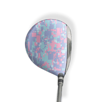 Fairway Wood / Hybrid Left Handed Digital Cotton Candy Vinyl Wrap Skin