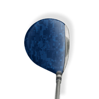 Fairway Wood / Hybrid Left Handed Digital Elite Blue Vinyl Wrap Skin
