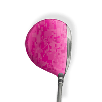 Fairway Wood / Hybrid Left Handed Digital Elite Magenta Vinyl Wrap Skin
