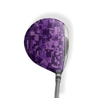 Fairway Wood / Hybrid Left Handed Digital Elite Purple Vinyl Wrap Skin