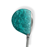 Fairway Wood / Hybrid Left Handed Digital Elite Tiffany Blue Vinyl Wrap Skin
