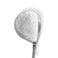 Fairway Wood / Hybrid Left Handed Digital Elite White Vinyl Wrap Skin