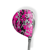 Fairway Wood / Hybrid Left Handed Digital Magenta Tiger Vinyl Wrap Skin