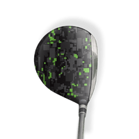 Fairway Wood / Hybrid Left Handed Digital Metro Green Vinyl Wrap Skin