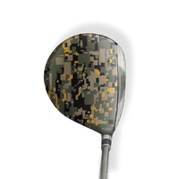Fairway Wood / Hybrid Left Handed Digital Militant Yellow Vinyl Wrap Skin