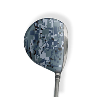 Fairway Wood / Hybrid Left Handed Digital Navy Vinyl Wrap Skin