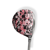Fairway Wood / Hybrid Left Handed Digital Pink Vinyl Wrap Skin