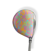 Fairway Wood / Hybrid Left Handed Digital Sherbert Vinyl Wrap Skin