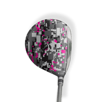 Fairway Wood / Hybrid Left Handed Digital Urban Magenta Vinyl Wrap Skin