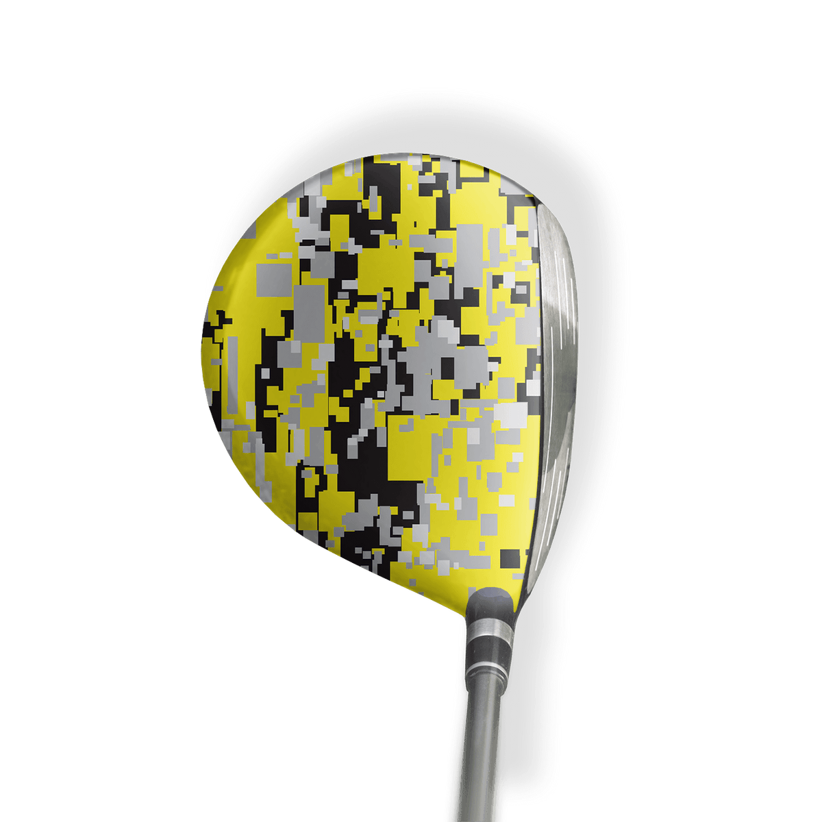 Fairway Wood / Hybrid Left Handed Digital Yellow Tiger Vinyl Wrap Skin