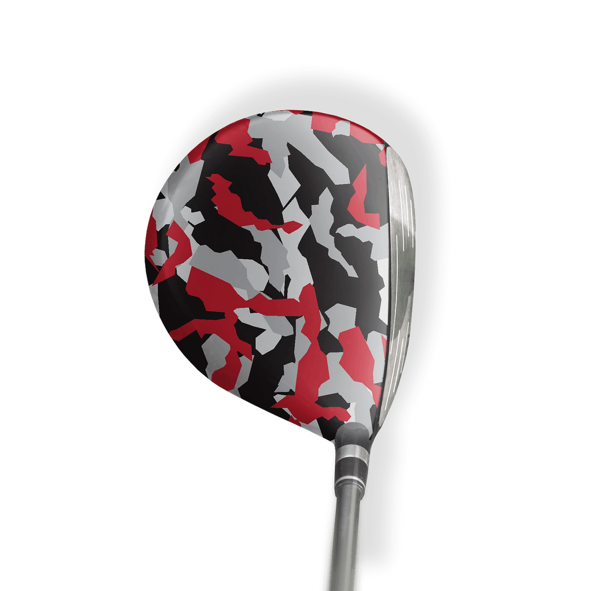 Fairway Wood / Hybrid Left Handed Erratic Red Tiger Vinyl Wrap Skin