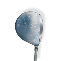 Fairway Wood / Hybrid Left Handed Galaxy Light Blue Vinyl Wrap Skin