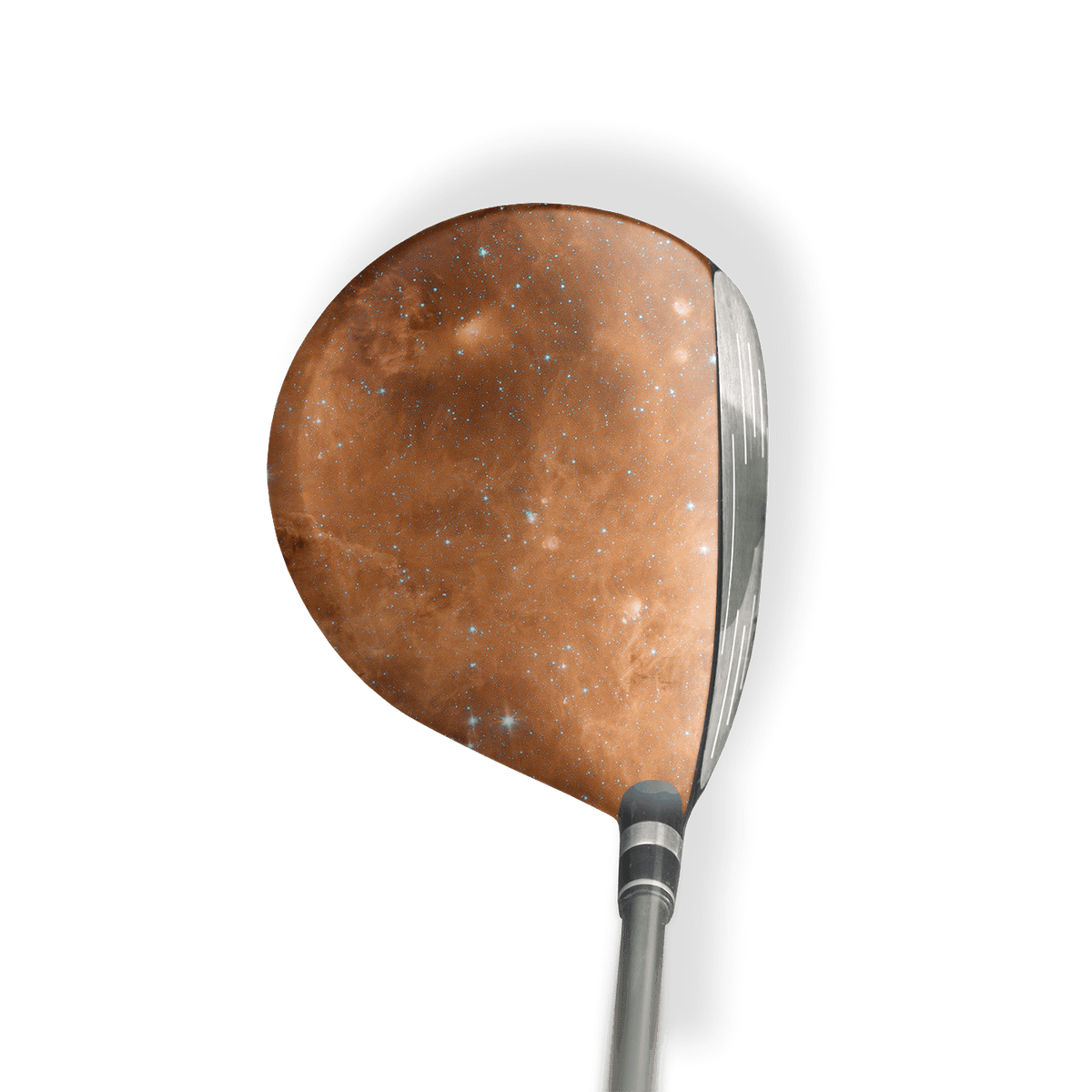 Fairway Wood / Hybrid Left Handed Galaxy Orange Nebula Vinyl Wrap Skin