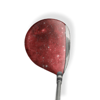 Fairway Wood / Hybrid Left Handed Galaxy Red Nebula Vinyl Wrap Skin