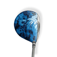 Fairway Wood / Hybrid Left Handed Kryptek Blue Lightning Vinyl Wrap Skin