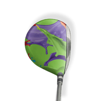 Fairway Wood / Hybrid Left Handed Paint Splatter Green Vinyl Wrap Skin