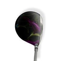 Fairway Wood / Hybrid Left Handed Paint Splatter Midnight Vinyl Wrap Skin
