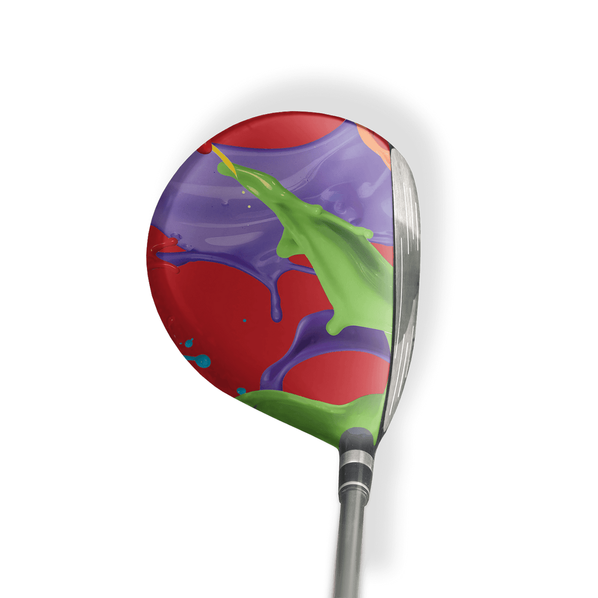 Fairway Wood / Hybrid Left Handed Paint Splatter Red Vinyl Wrap Skin
