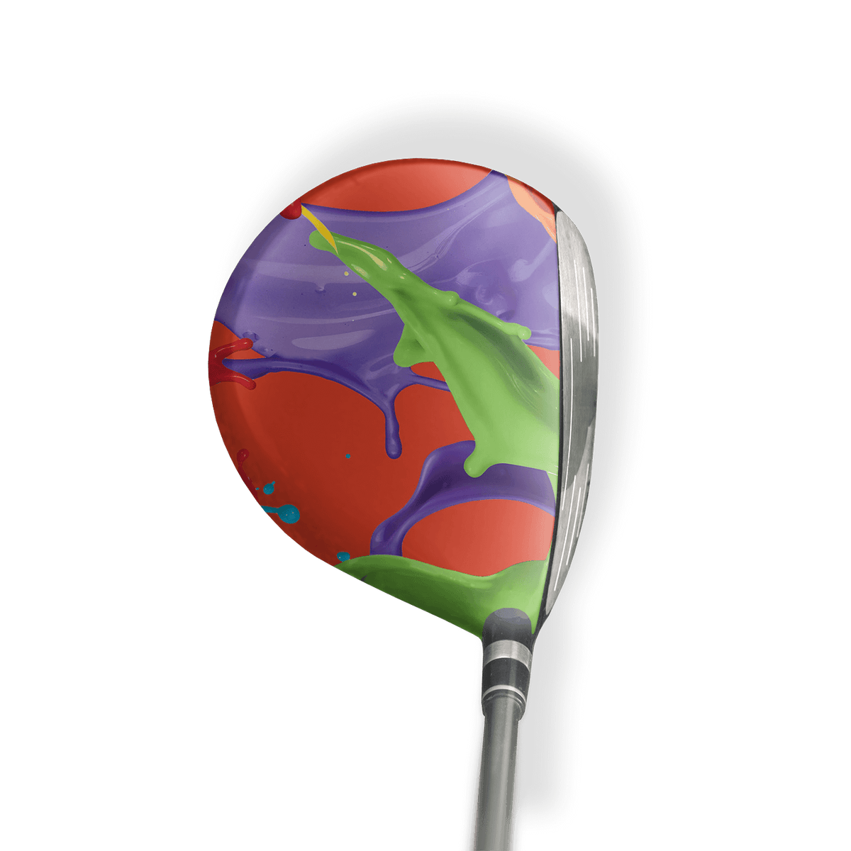 Fairway Wood / Hybrid Left Handed Paint Splatter Tomato Vinyl Wrap Skin