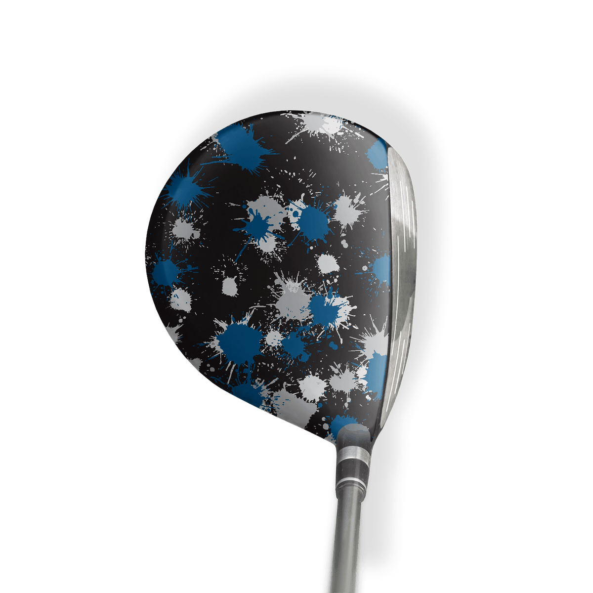 Fairway Wood / Hybrid Left Handed Paintball Blue Tiger Vinyl Wrap Skin