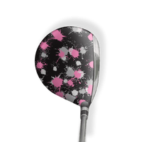 Fairway Wood / Hybrid Left Handed Paintball Pink Tiger Vinyl Wrap Skin