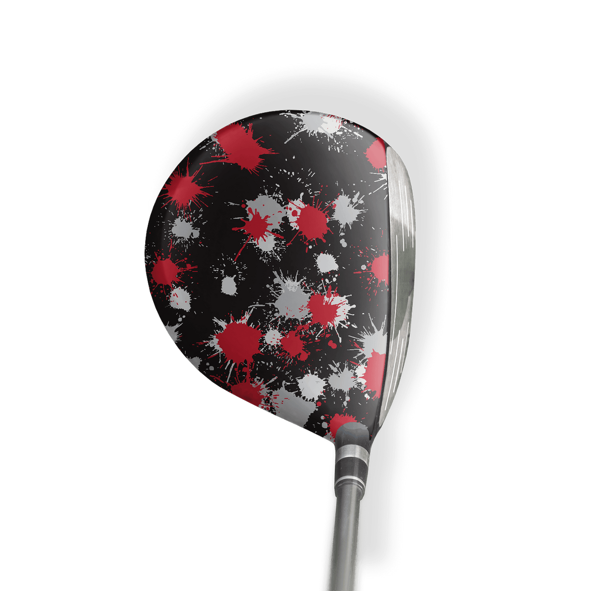 Fairway Wood / Hybrid Left Handed Paintball Red Tiger Vinyl Wrap Skin