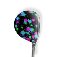 Fairway Wood / Hybrid Left Handed Paintball Retro Vinyl Wrap Skin