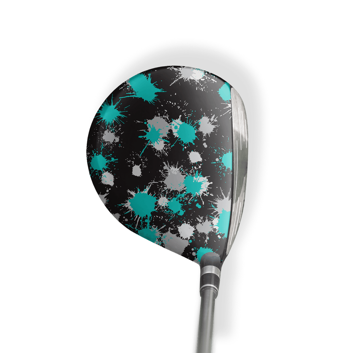 Fairway Wood / Hybrid Left Handed Paintball Tiffany Blue Tiger Vinyl Wrap Skin