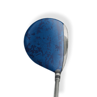 Fairway Wood / Hybrid Left Handed Party Popper Elite Blue Vinyl Wrap Skin
